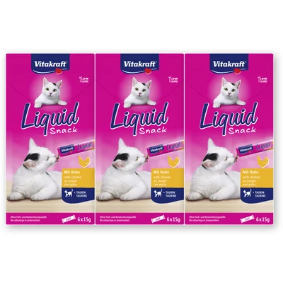 Vitakraft Cat liquidsnack kip 3-pack