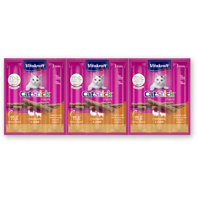 Vitakraft Catsticks mini kalkoen lam 3-pack