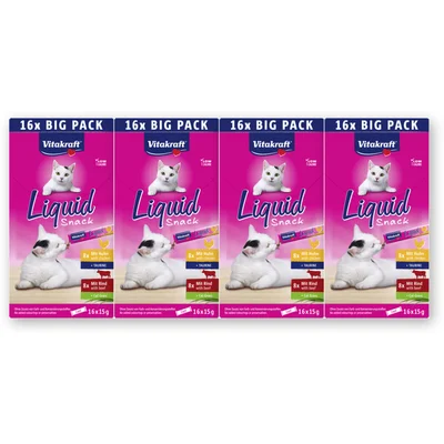 Vitakraft Liquid snack bigpack chicken en beef 4pk