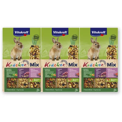 Vitakraft Kracker konijn groente noten bosbes 3-pk