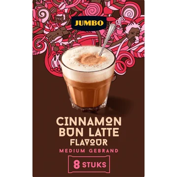 Jumbo Oploskoffie Cinnamon Bun Latte 8 Stuks