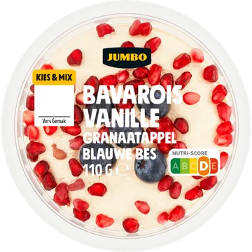 Jumbo Bavarois Vanille Granaatappel Blauwe Bes 110 g