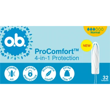 o.b. ProComfort 4-in-1 Protection Normal Tampons 32 Stuks