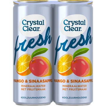 Crystal Clear Mango Sinaasappel 4 x 250ML