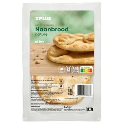 PLUS Naanbrood knoflook koriander