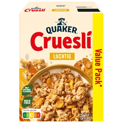 Quaker Cruesli Luchtig Naturel GVP