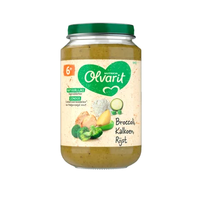 Olvarit 6+mnd Broccoli Kalkoen Rijst