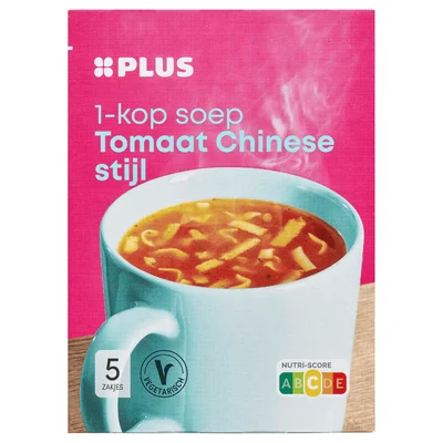 PLUS 1 kops soep Chinese tomaat