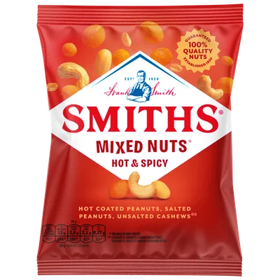 Smiths Nuts Hot & Spicy Mixed
