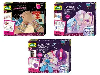 LENA Maak je eigen armbanden, haarbanden of scrunchies set