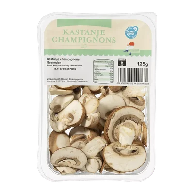 Gesneden kastanjechampignons