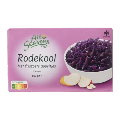 All Seasons Rode kool met appel