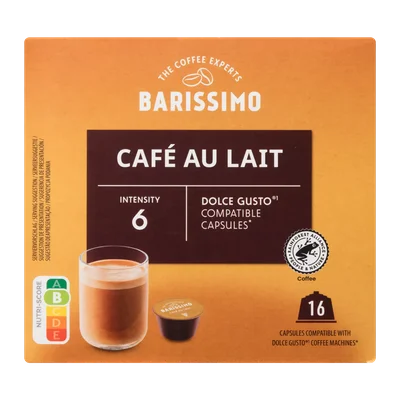 Barissimo Dolce Gusto compatible cups café au lait