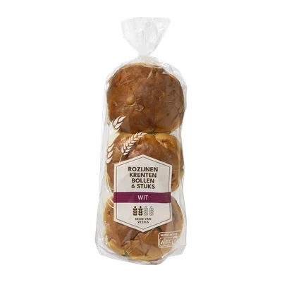 Rozijnen-krentenbollen