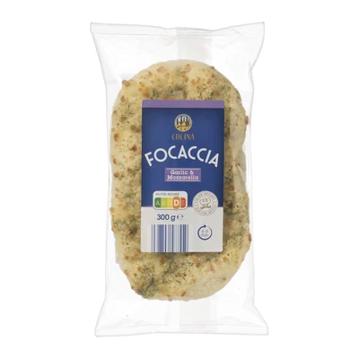 Cucina Focaccia knoflook-mozzarella