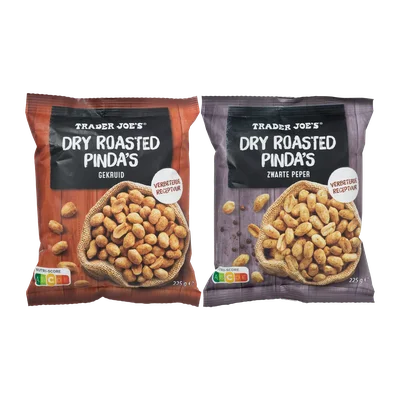 Trader Joe'S Dry roasted pinda's gekruid of zwarte peper