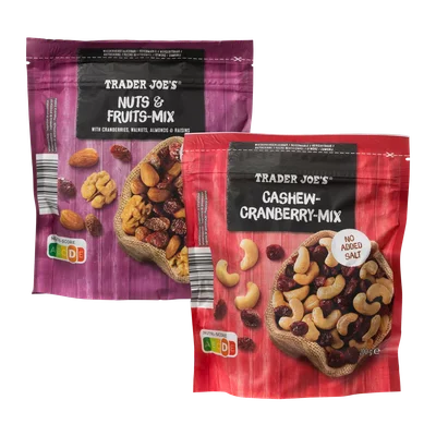 Trader Joe'S Cashew-, cranberry- of noten- & fruitmix