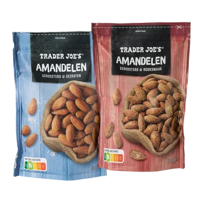 Trader Joe'S Amandelen gezouten, geroosterd en of rooksmaak