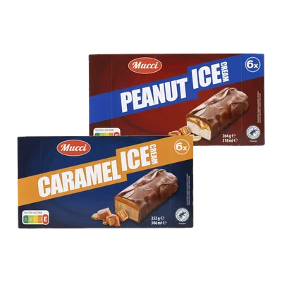 Mucci Pinda of karamel ice cream