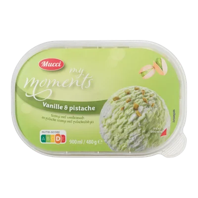 Mucci Roomijs vanille & pistache