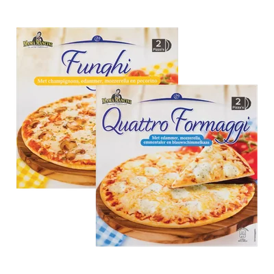 Mama Mancini Pizza funghi of quattro formaggi