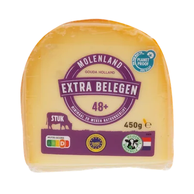 Aanbieding van 11.05 MOLENLAND Goudse kaas 48+ extra belegen