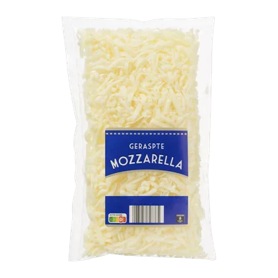 Geraspte mozzarella