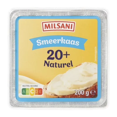 Milsani Smeerkaas 20+ naturel
