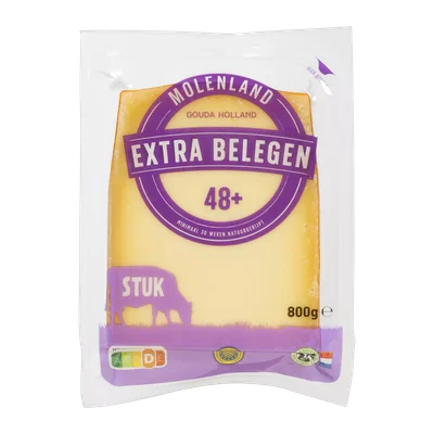 Molenland Goudse kaas 48+ extra belegen