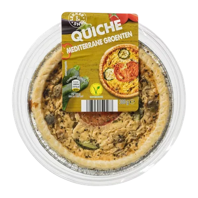 Lekker & Snel Verse quiche Mediterrane groenten