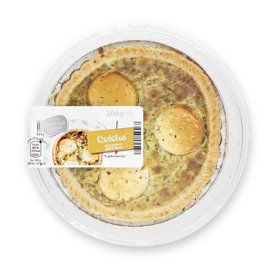Lekker & Snel Verse quiche spinazie en geitenkaas