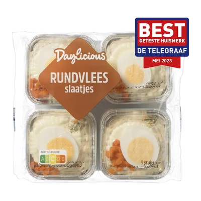 Daylicious 4-pack ambachtelijke rundvleesslaatjes