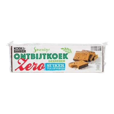 Koek&Bakker Gesneden ontbijtkoek zero