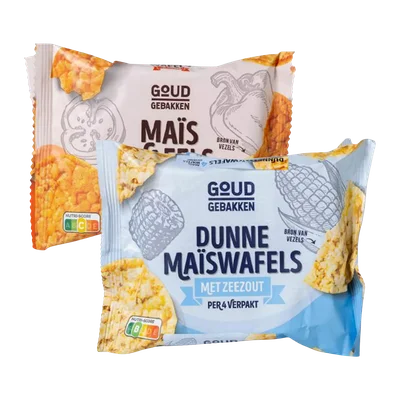 Goud Gebakken 3-/4-pack maïswafels
