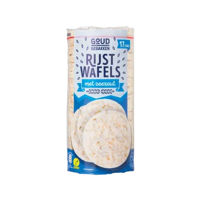 Goud Gebakken Rijstwafels met zeezout