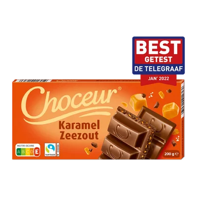 Choceur Chocolade karamel-zeezout