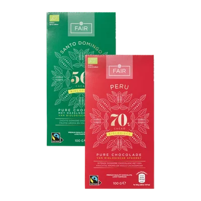 Fair Bio fairtrade chocolade puur