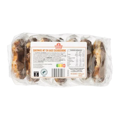 Heerlijck Banket Suikerwafel met cacaobedekking