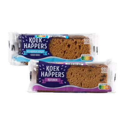 Goud Gebakken Koekhappers minder suiker of rozijn