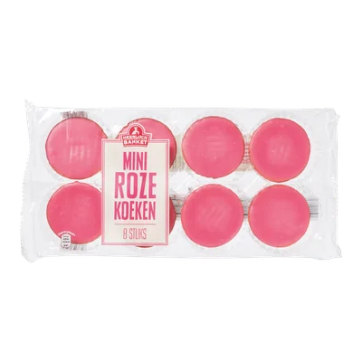 Heerlijck Banket Roze koeken mini
