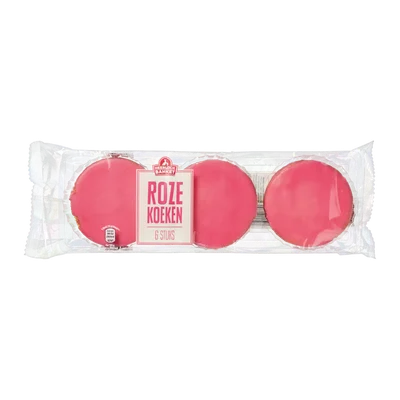 Heerlijck Banket Roze koeken groot