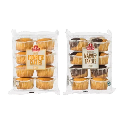 Heerlijck Banket Roomboter- of marmercakejes