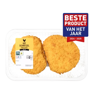 Scharrelkipschnitzels ham & kaas