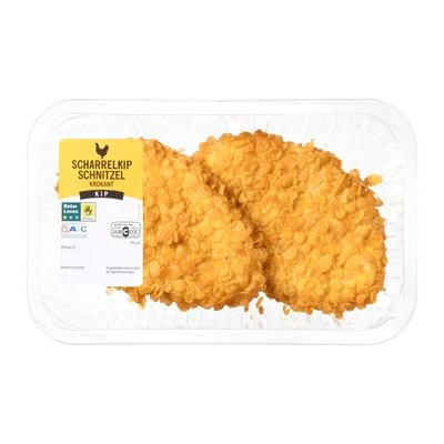 Krokante scharrelkipschnitzels