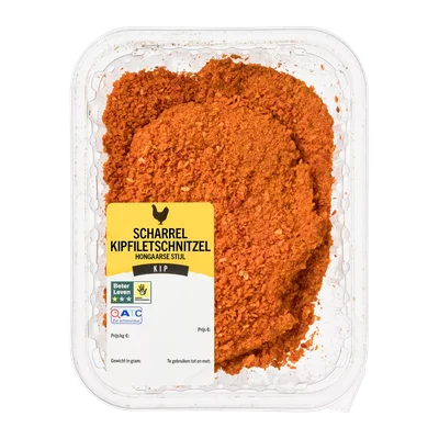 Scharrel kipfiletschnitzel Hongaarse stijl