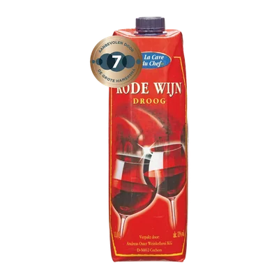 Droge rode wijn