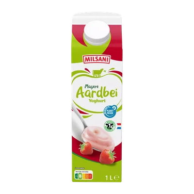 Milsani Magere aardbeienyoghurt