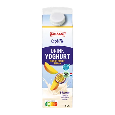 Milsani Magere drinkyoghurt mango-passie