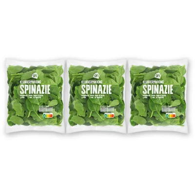 AH Spinazie kleinverpakking 3-pack