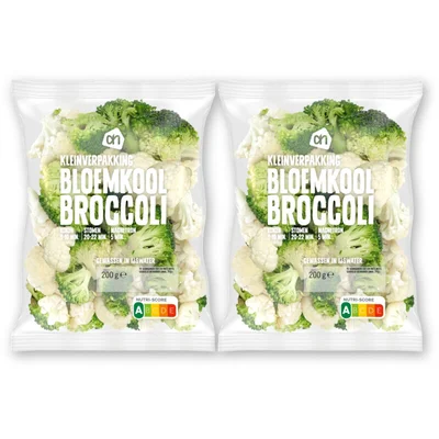 AH Bloemkool broccoli kleinverpakking 2-pck